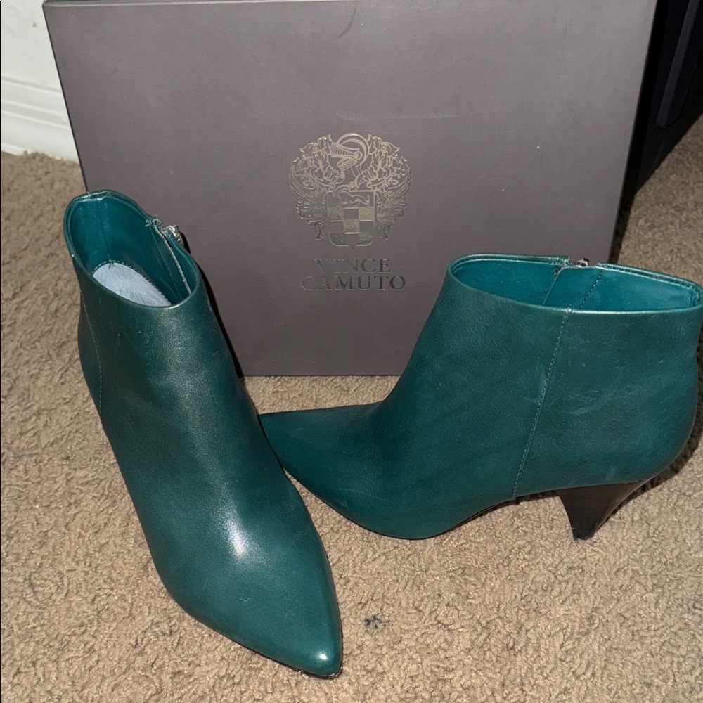Vince Camuto Dark Teal Ankle Booties